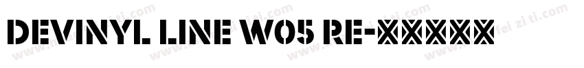 Devinyl Line W05 Re字体转换